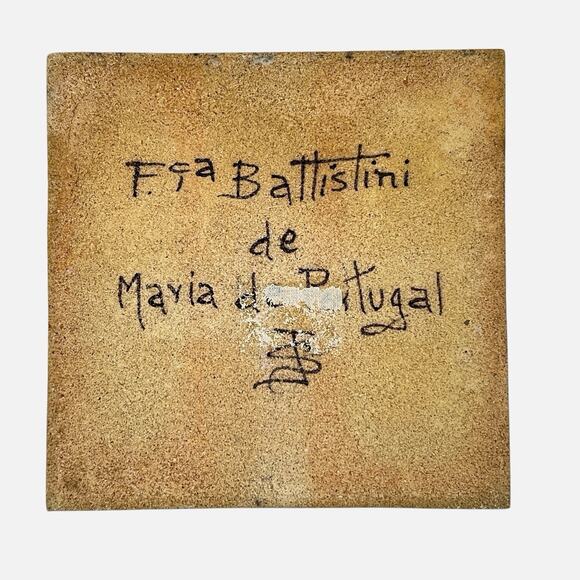 Portuguese Tile Ship Nau do Indusiao Handpainted Battistini de Maria de Portugal - Picture 3 of 12